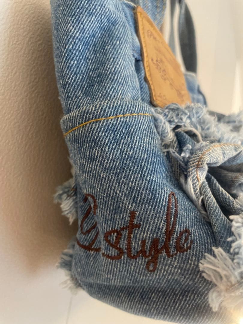 ルシアン・エ・サヨ　デニムフリルトートバック（わんちゃんお散歩バッグ）