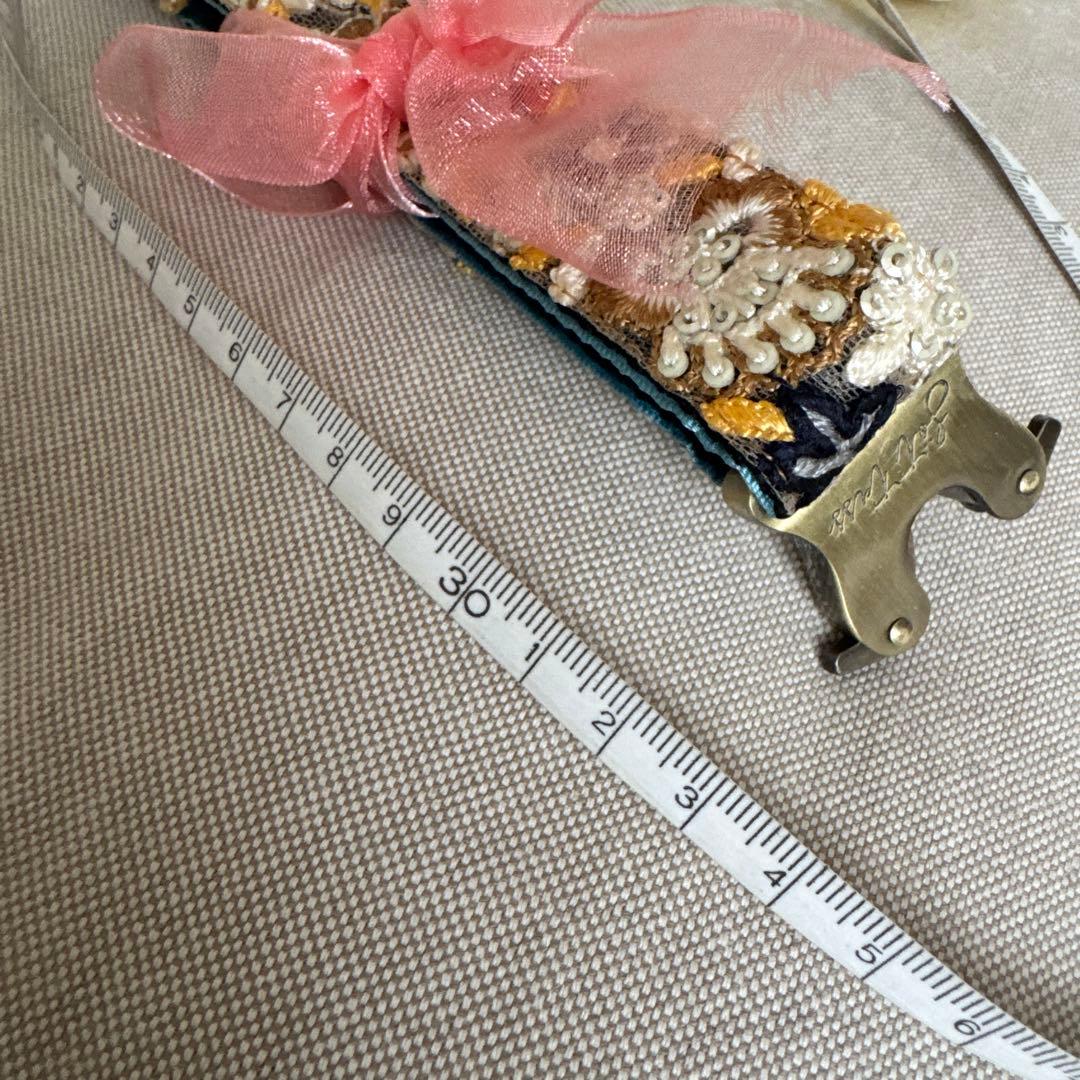 Sorters ソッタス　花柄刺繍 ベルベット犬用首輪　新品未使用