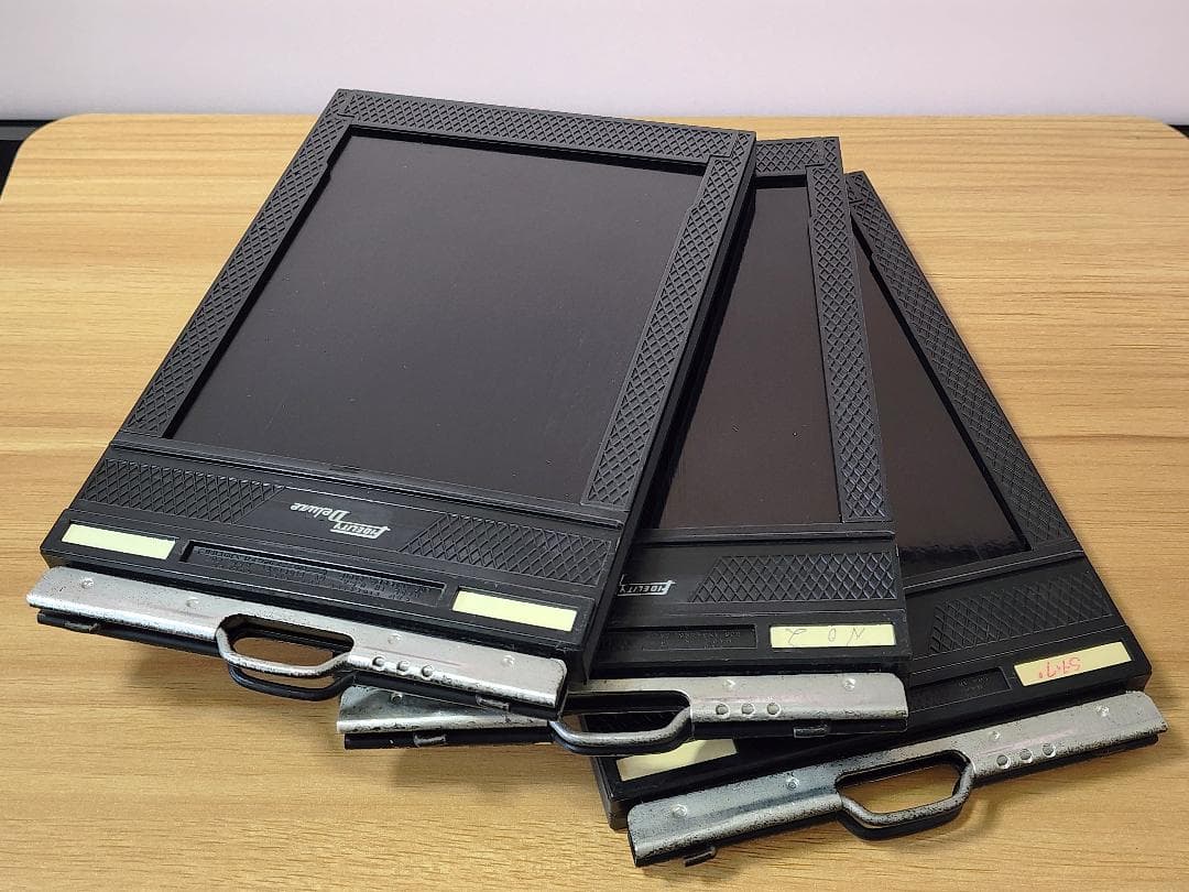 長岡4x5木製カメラ＋Nikkor-W 135mm F5.6＋フィルムホルダー