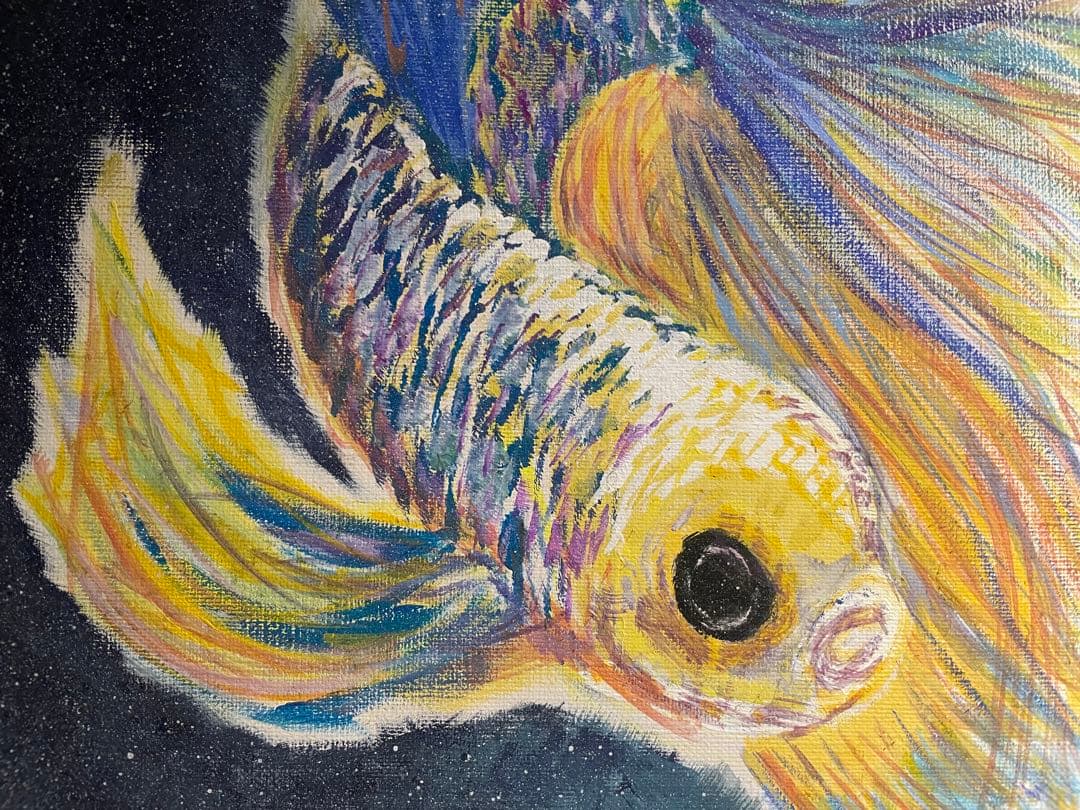 現代アート　「私を照らされた本当の私」　抽象画