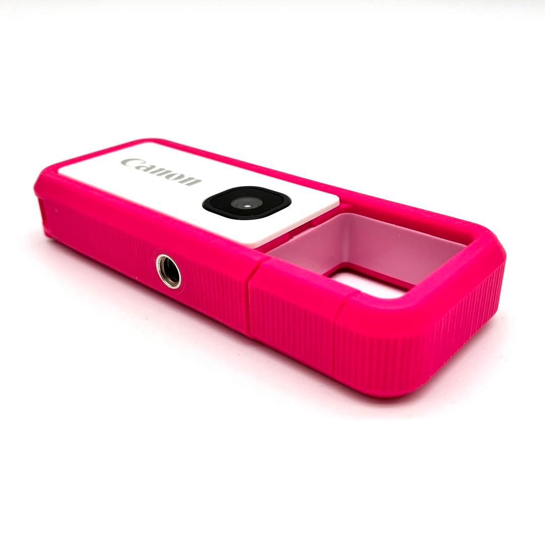 防水カメラ Canon iNSPIC REC FV-100 アソビカメラ　ピンク