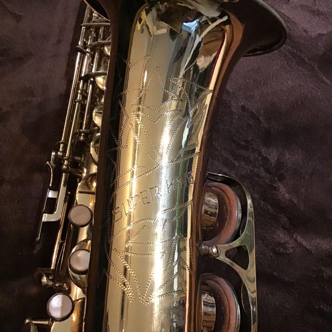 e)美品 全音域音出し確認済 ビンテージ アルトサックス　セルマーケース付き