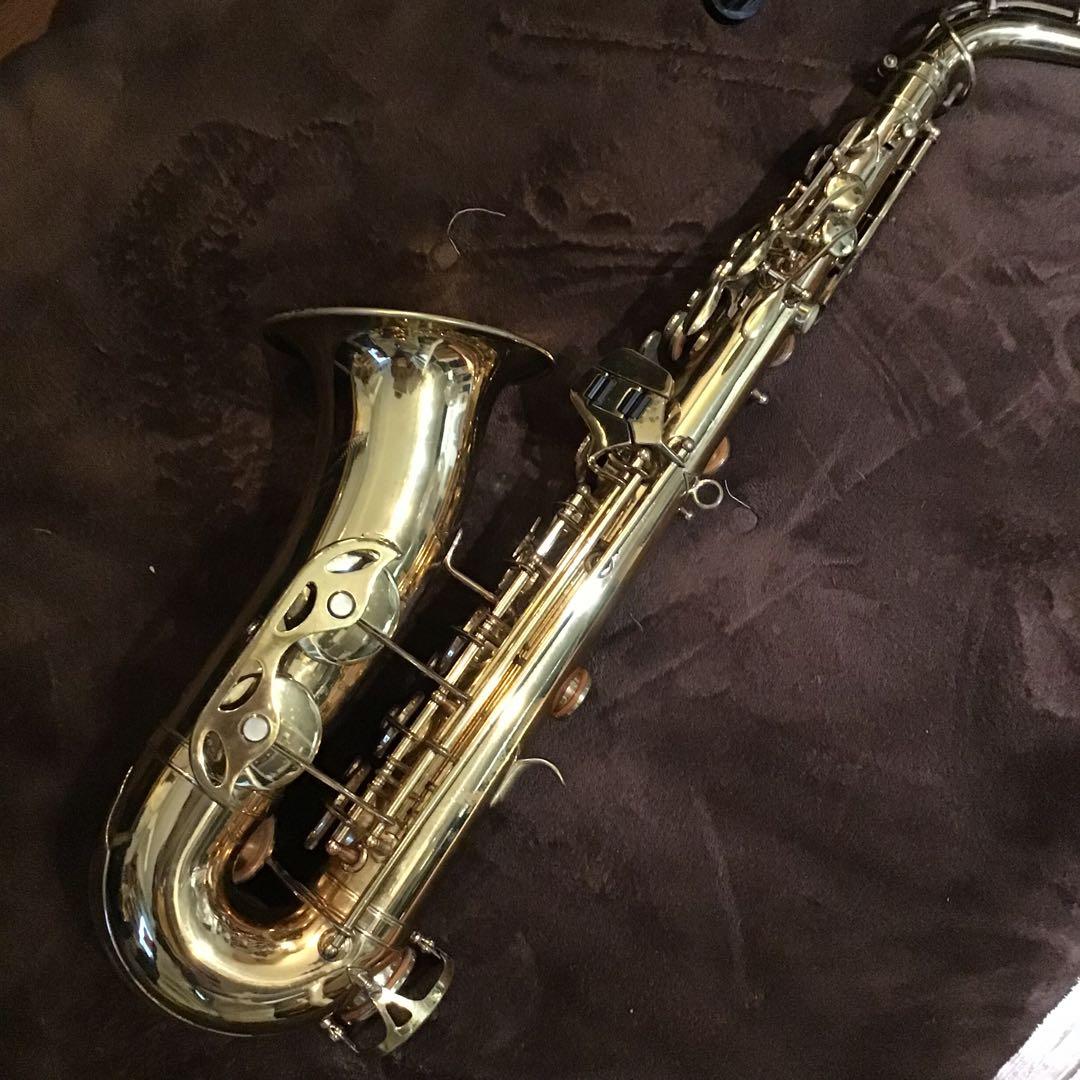 e)美品 全音域音出し確認済 ビンテージ アルトサックス　セルマーケース付き