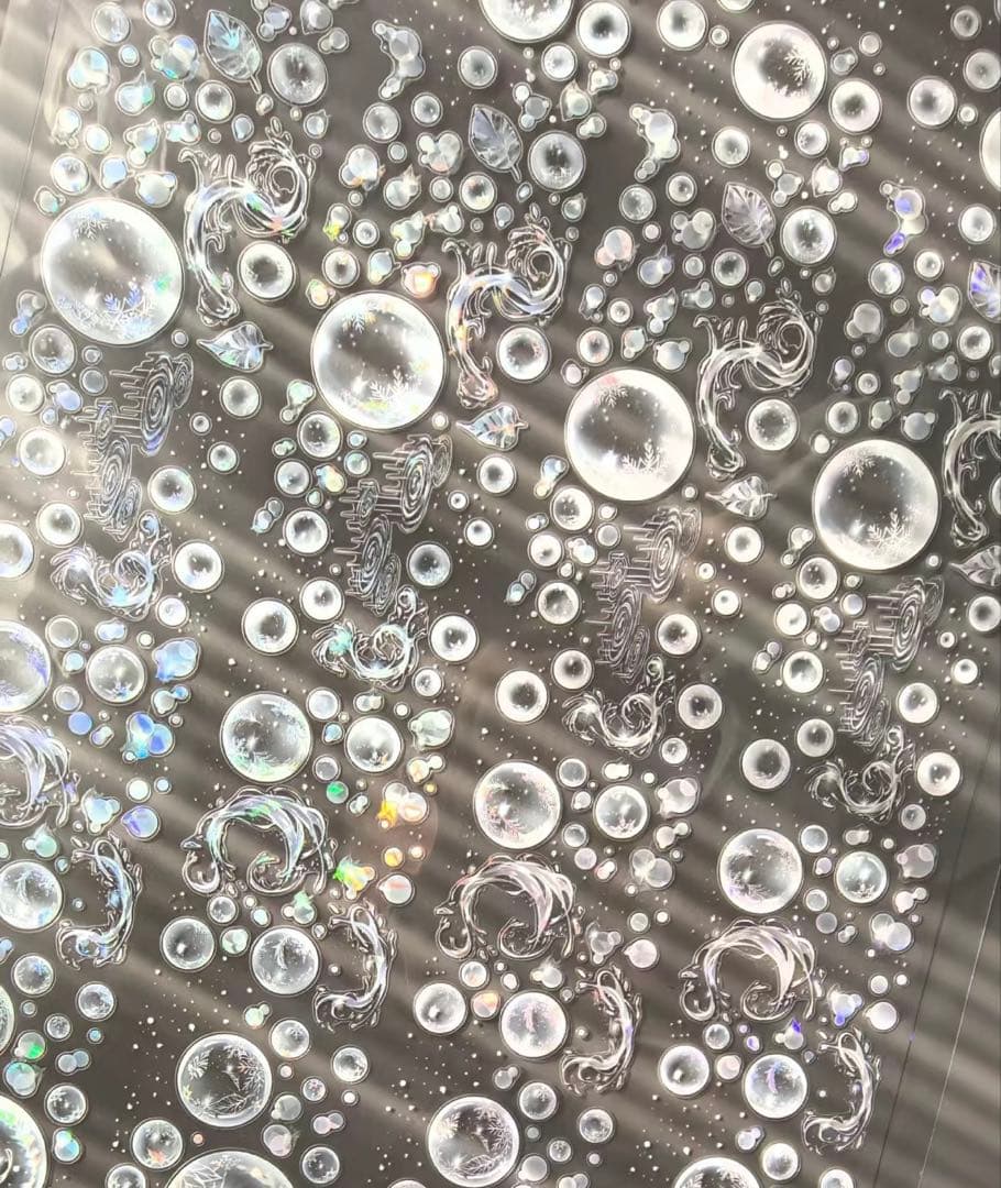 海外マスキングテープ巻売り 雨雪靄靄・藍 しゃぼん玉 人物マスキングテープ