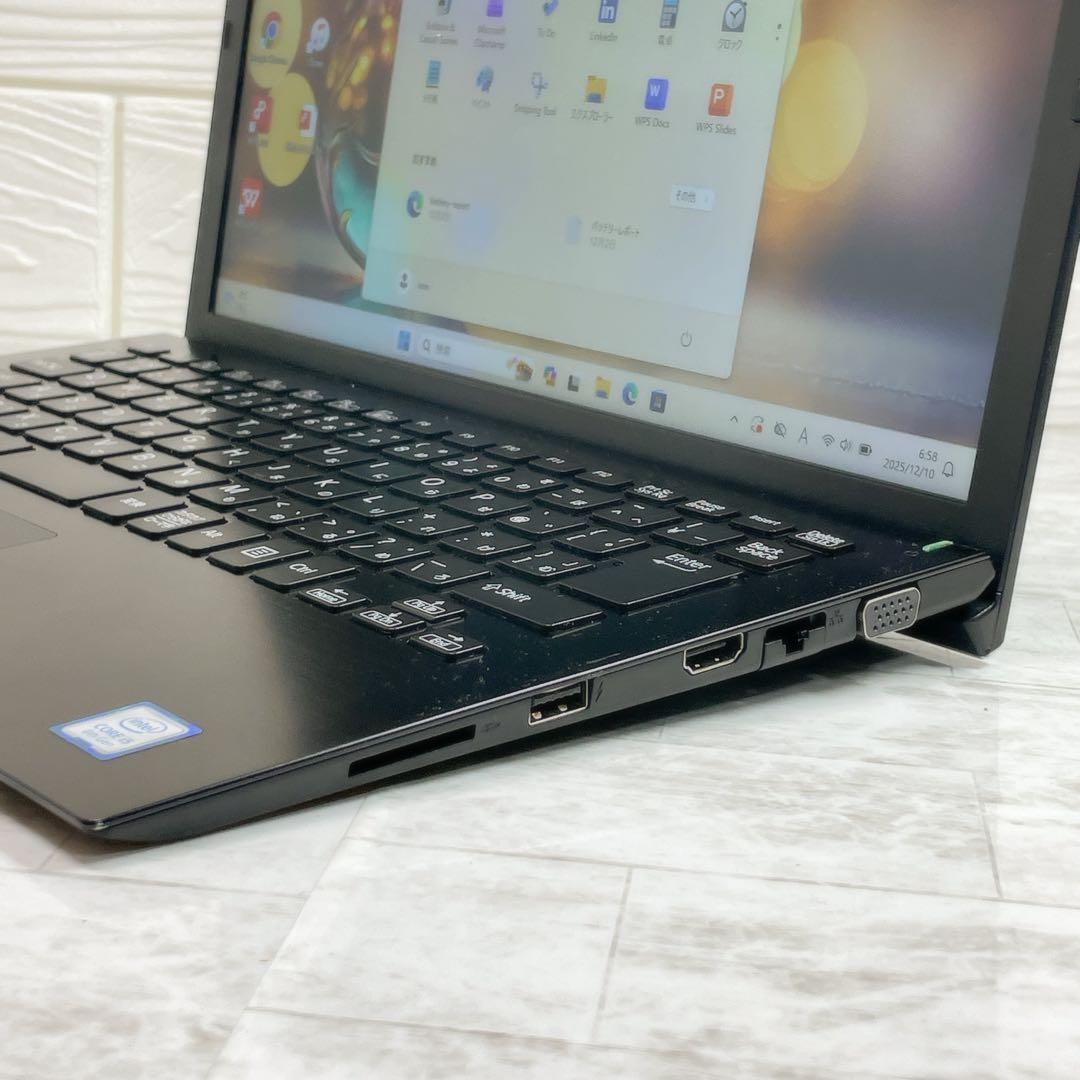 超軽量✨8世代 ノートパソコン 8GB SSD VAIO カメラ A4サイズ