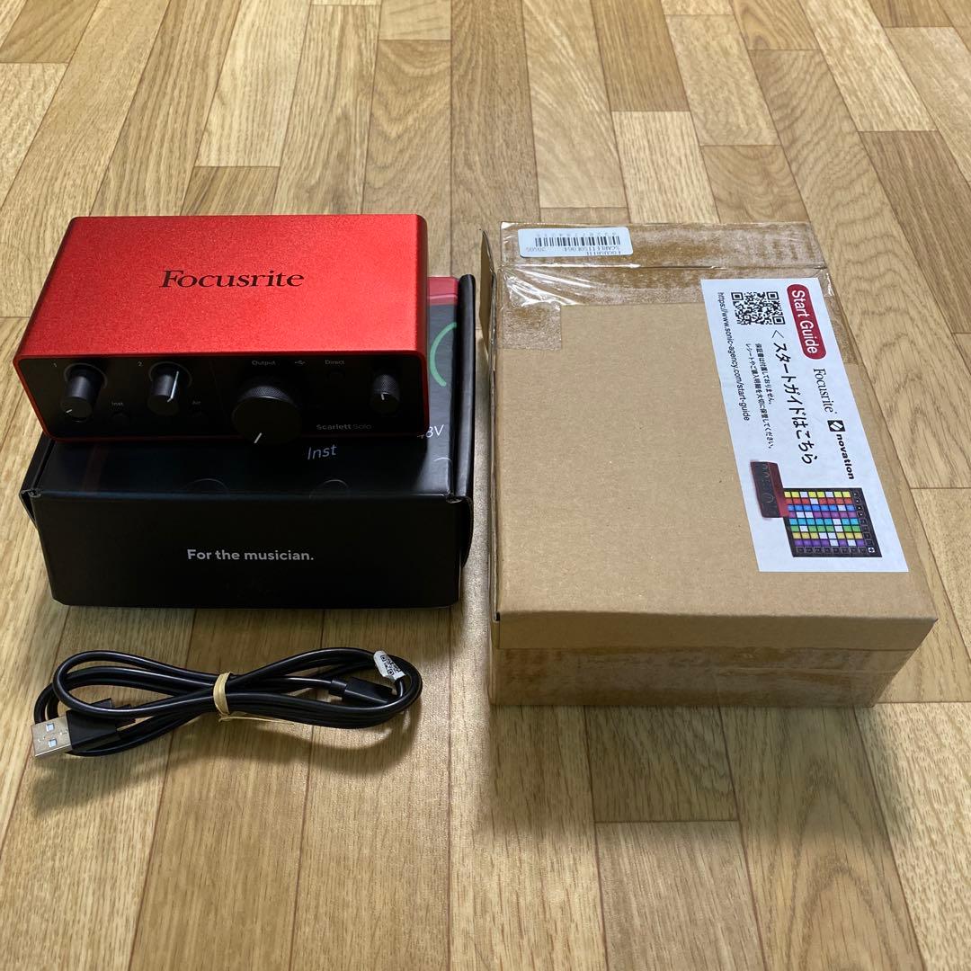 DTM・DAW Focusrite Scarlett solo gen4