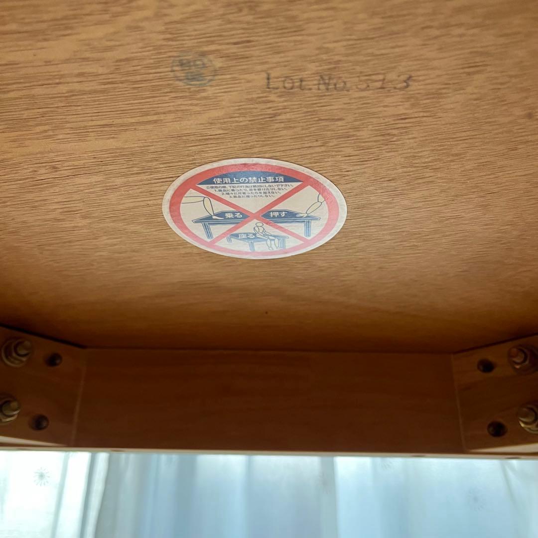 ベルメゾン★集える円形ダイニングテーブル 直径約110cm(解体済)北欧風