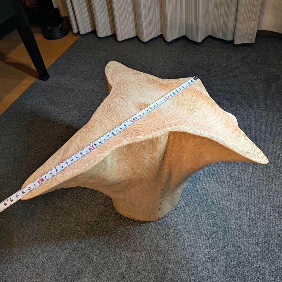 檜　切り株　丸太　椅子　スツール　　 　高さ約33㎝