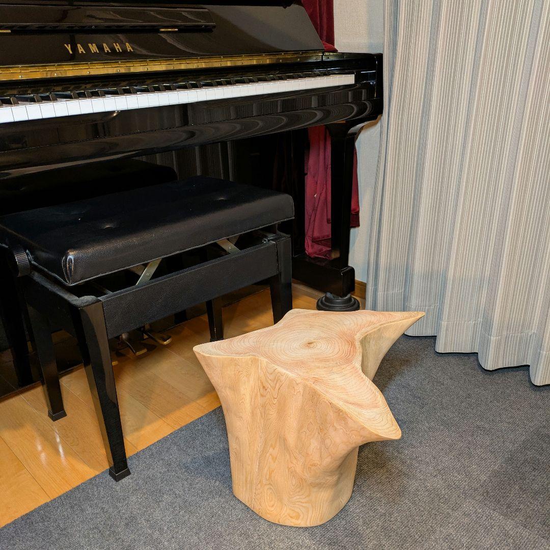 檜　切り株　丸太　椅子　スツール　　 　高さ約33㎝