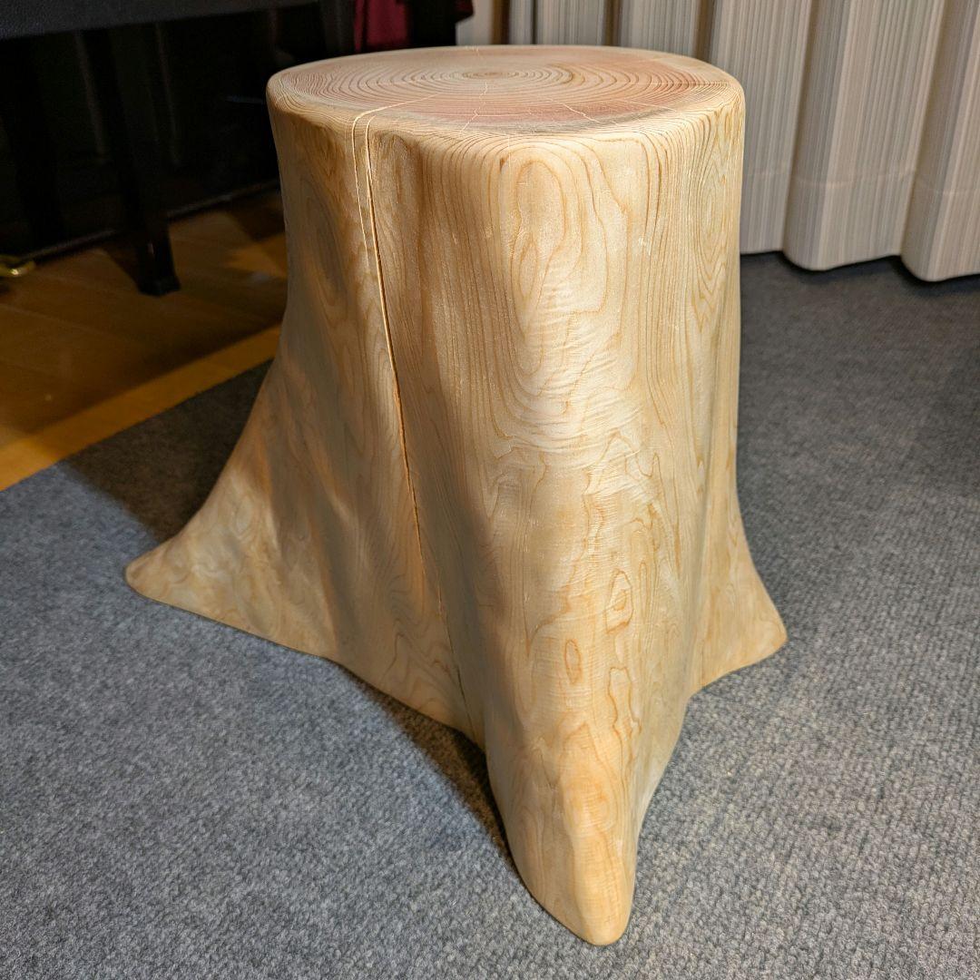 檜　切り株　丸太　椅子　スツール　　 　高さ約33㎝