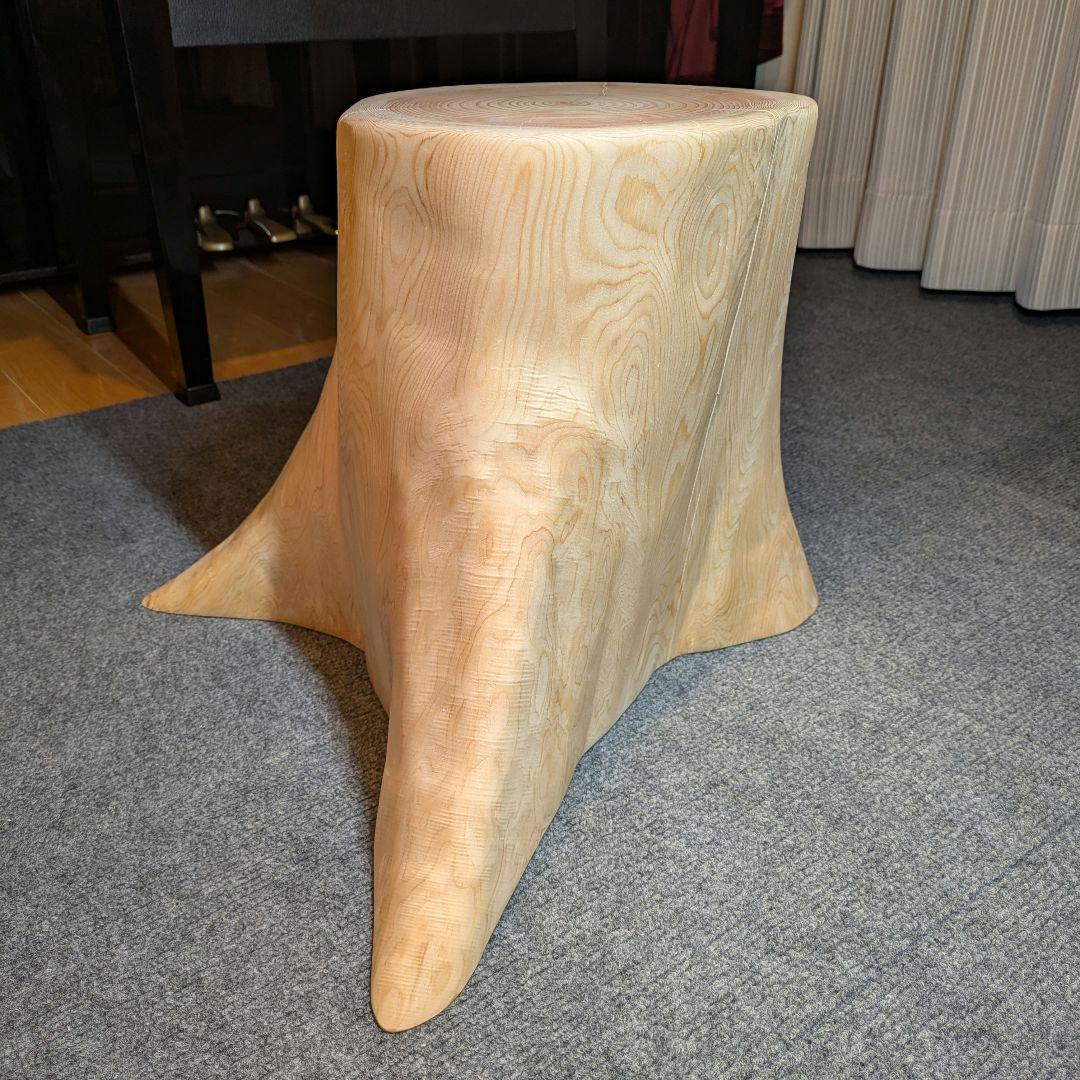 檜　切り株　丸太　椅子　スツール　　 　高さ約33㎝
