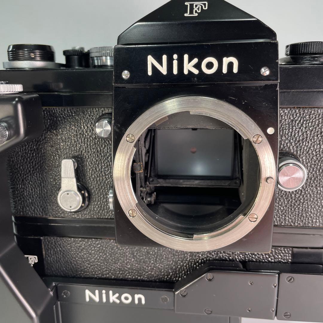 [稼働美品]ニコンＦアイレベル初期型ブラック、モ-タ-ドライブＦ36セット