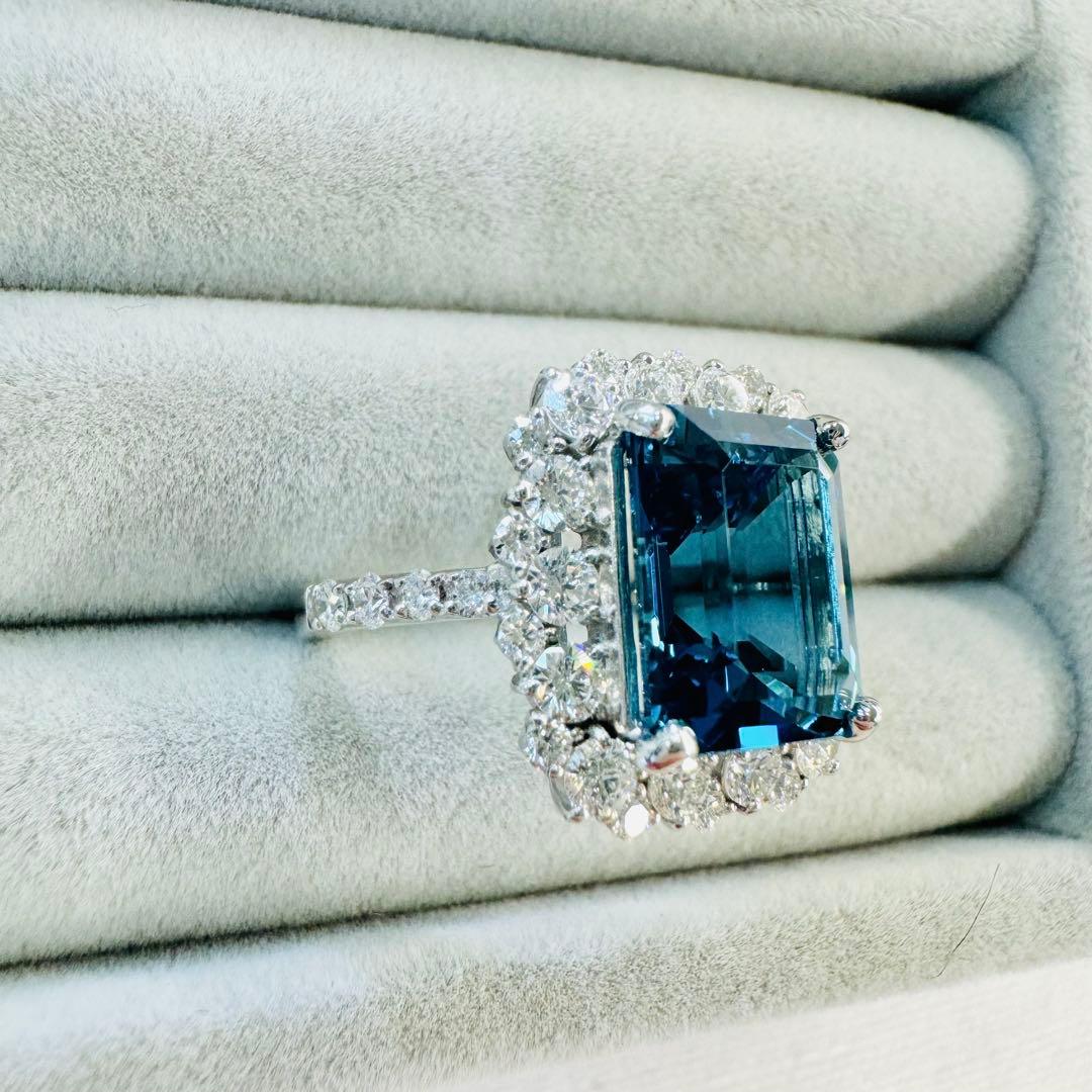 専用です☆PTロンドンブルートパーズリング　BT:5.17ct D:1.18ct