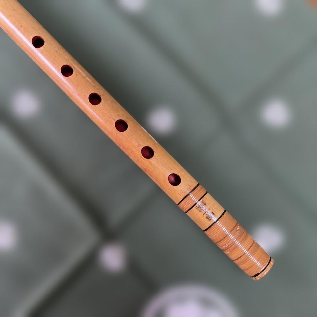 篠笛 獅子田流竹水5本調子6穴天地籐巻￼ 15,800円を13,800円で提供‼️