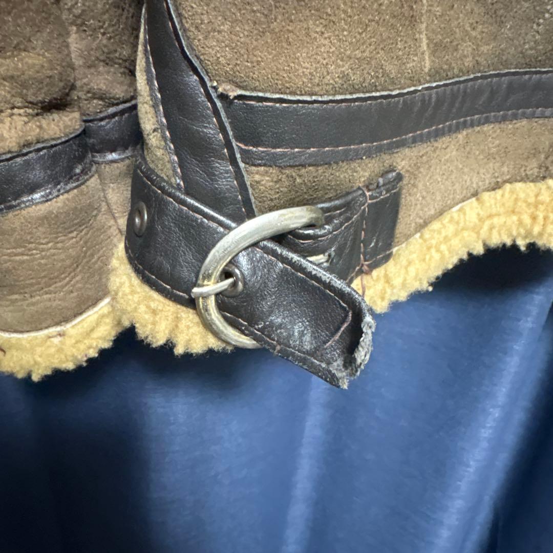 SCHOTT ショット B-3 ムートンジャケット ブラウン size32