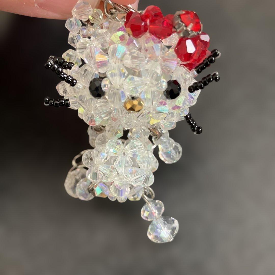 ハローキティ　ビーズマスコット　ストラップ