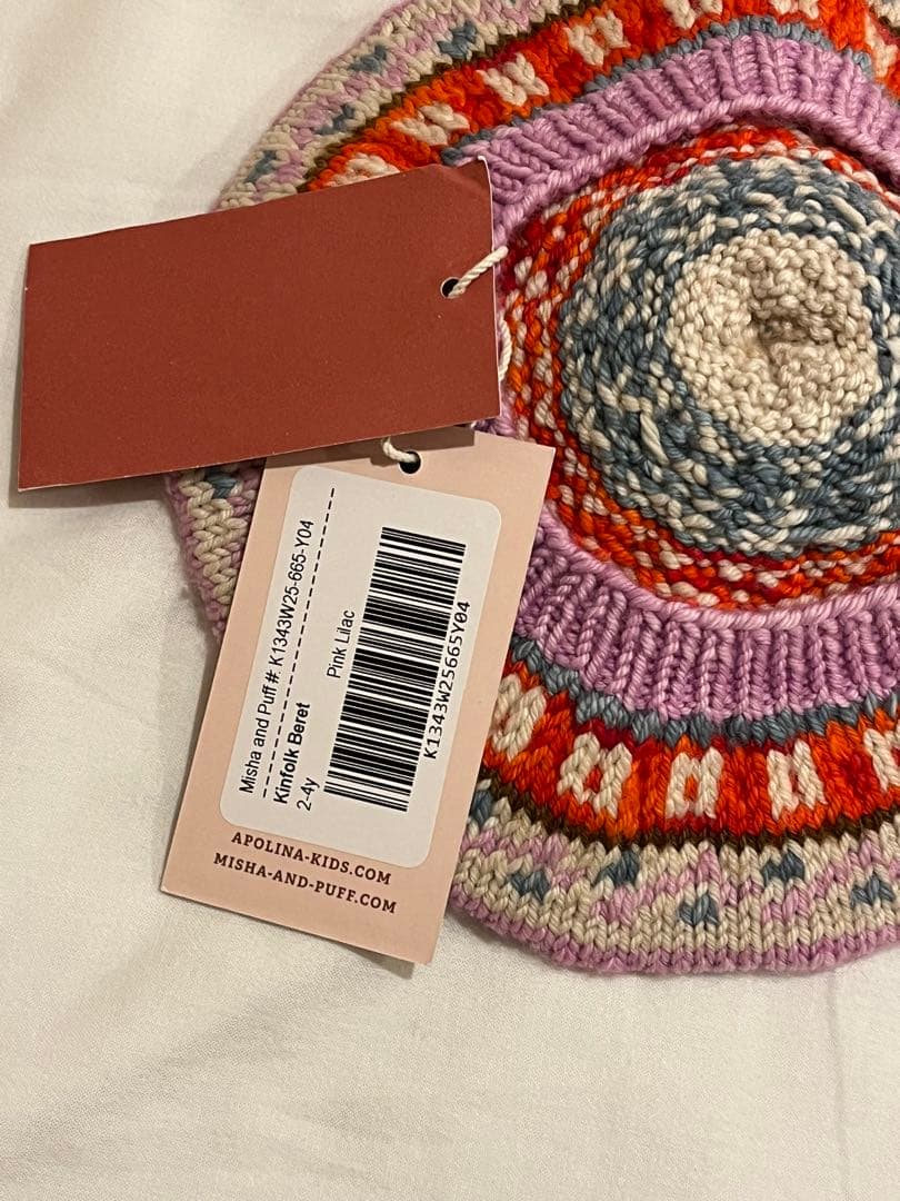 【新品タグ付】Misha&Puff Apolina コラボ　ベレー帽　2-4y