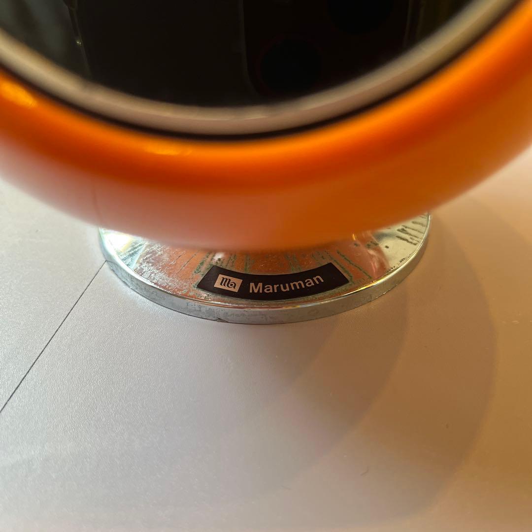 Maruman 置時計 EM-700 オレンジ　ミッドセンチュリー