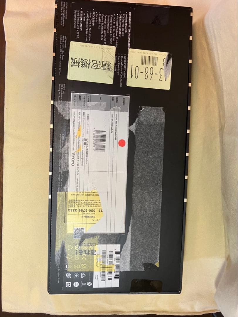 グラフィックボード・グラボ・ビデオカード NVIDIA RTX A4000 (PCIExp 16GB)