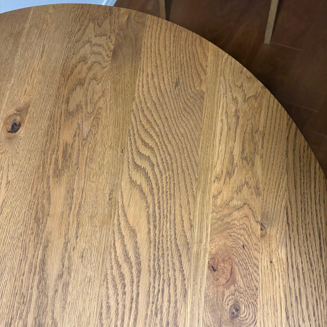 【しーも】unico ADDAY（アディ）ラウンドダイニングテーブル