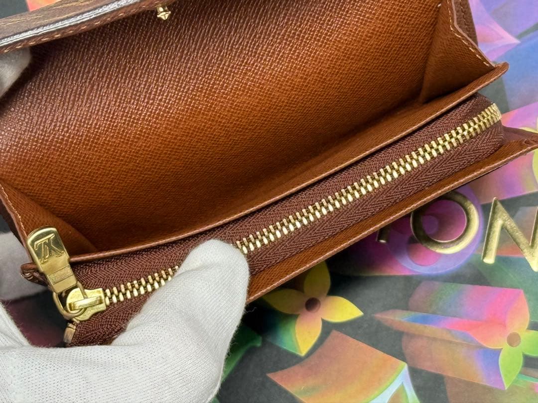 美品！ルイヴィトン　ポルトモネ・ビエ・トレゾール　L字形二つ折り財布