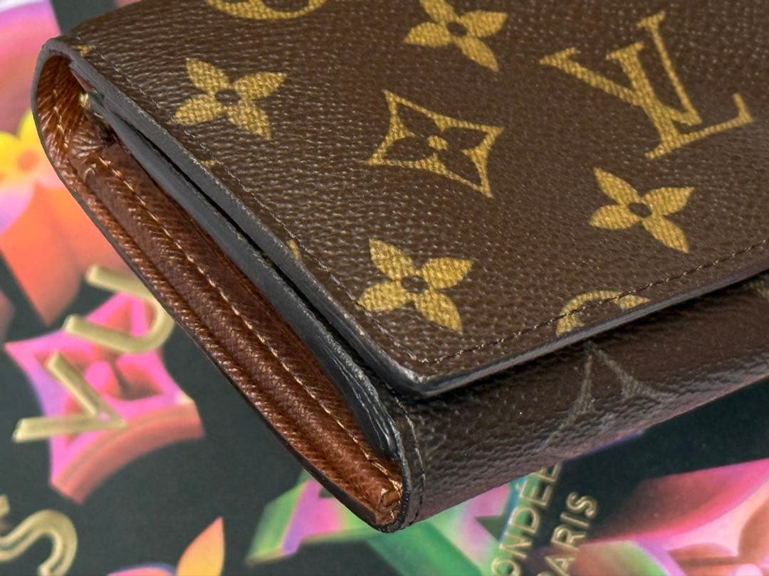 美品！ルイヴィトン　ポルトモネ・ビエ・トレゾール　L字形二つ折り財布