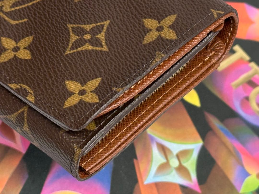 美品！ルイヴィトン　ポルトモネ・ビエ・トレゾール　L字形二つ折り財布