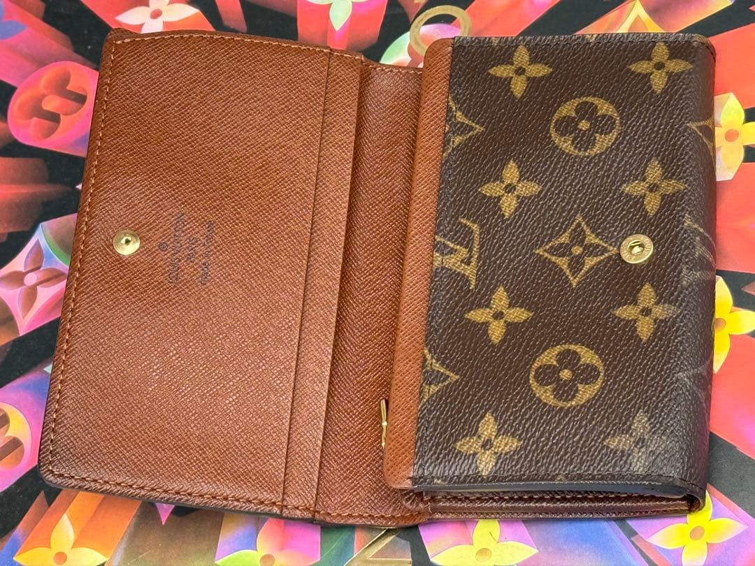 美品！ルイヴィトン　ポルトモネ・ビエ・トレゾール　L字形二つ折り財布