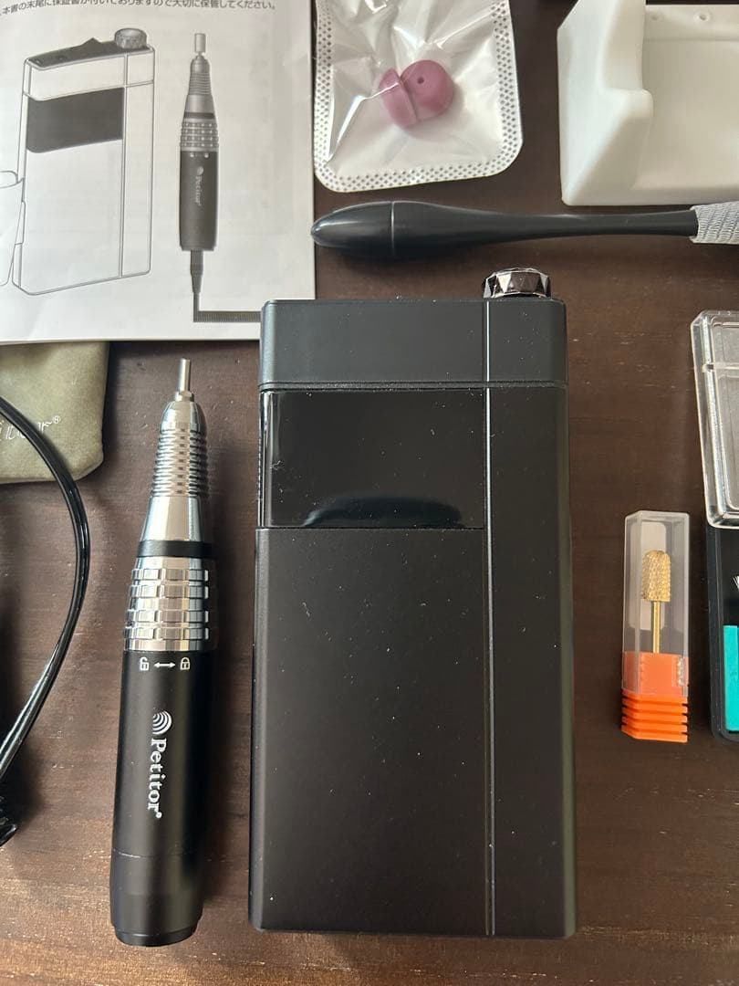 ネイルマシン　プチトルG 充電式タイプ　セルフ上級〜プロ用(ゴールドピット付き)