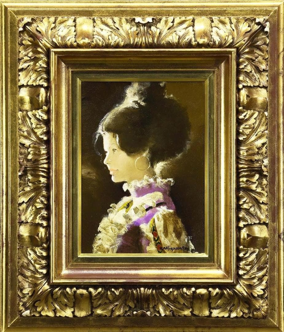 【処分価格】【真作】◆宮永岳彦『爛』油彩 ４号◆検） 藤田嗣治 高塚省吾