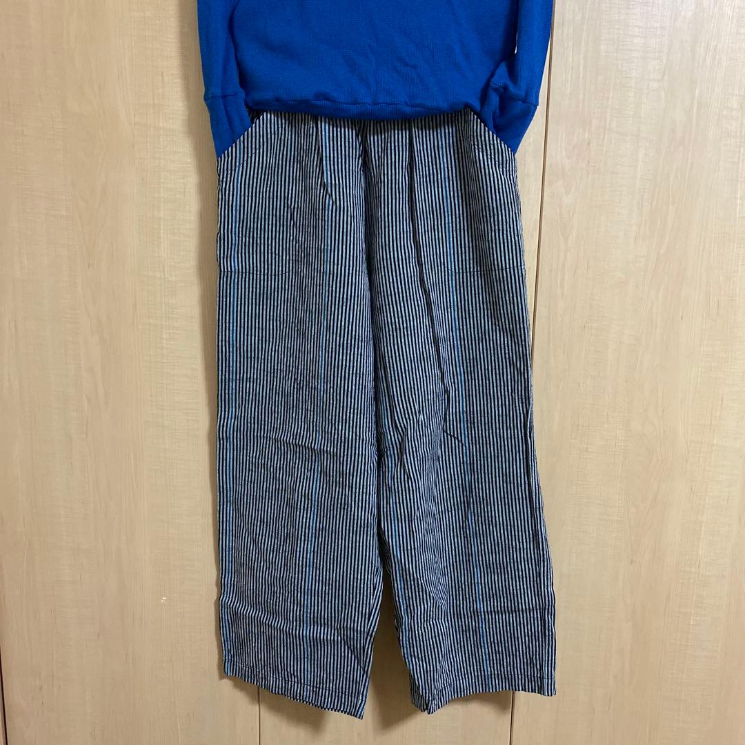 美品ヤンマ産業　 HARAPPA 会津木綿　ダボパン　ソフトサルエル＋10㌢丈