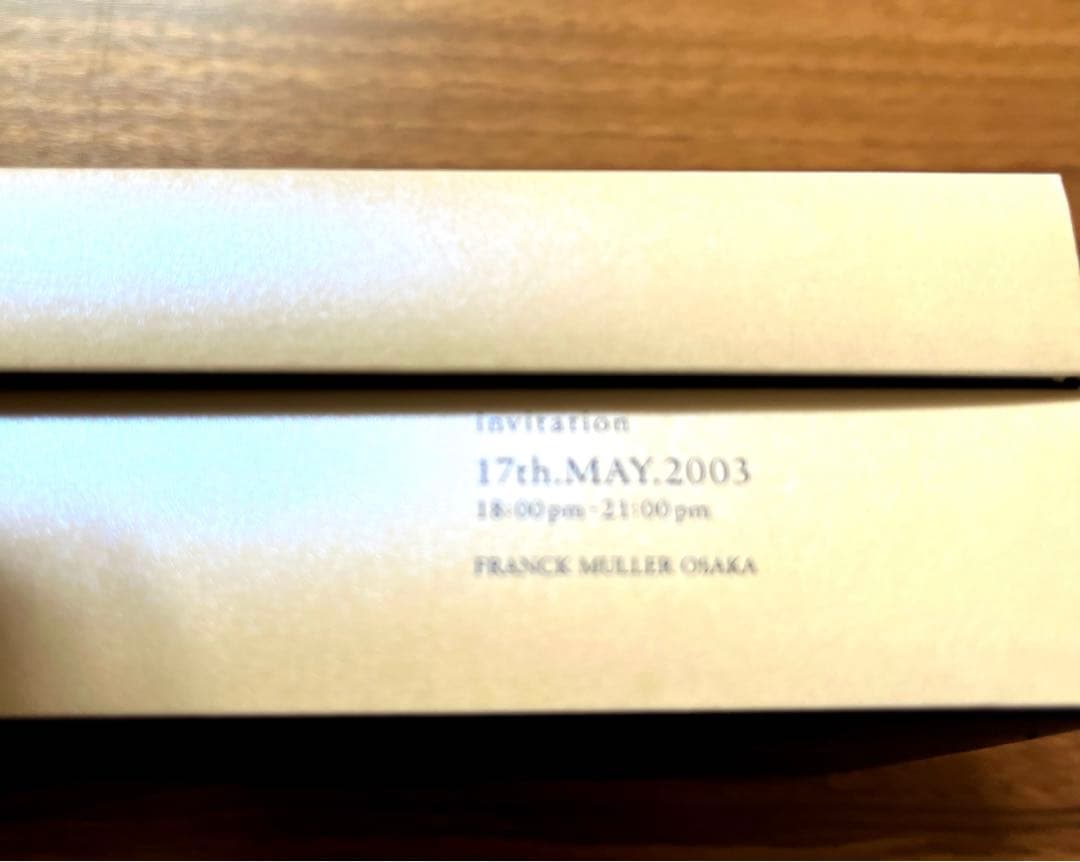 フランク・ミュラー メモリープレート