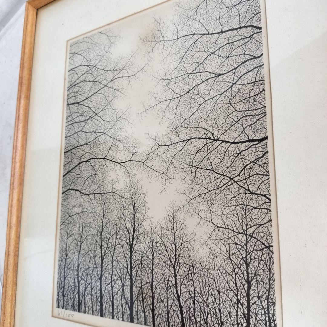 ピ*ロ様 最安値スタート‼️富岡惣一郎「梢」 リトグラフ 直筆サイン トミオカ・