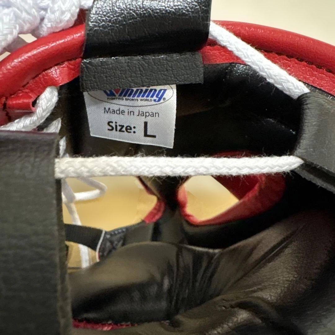 新品未使用品Winning ヘッドギア レッド Lサイズ