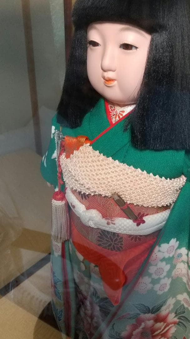 吉徳大光 答礼人形写し みやこ　専用ガラスケース台座付き