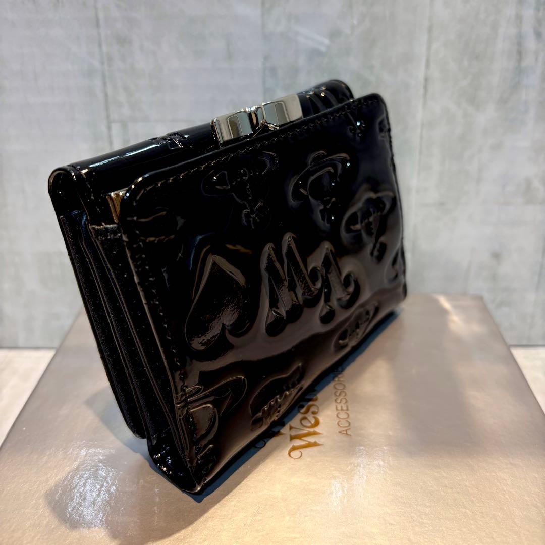 Vivienne Westwood 3つ折り財布 / エナメルブラック