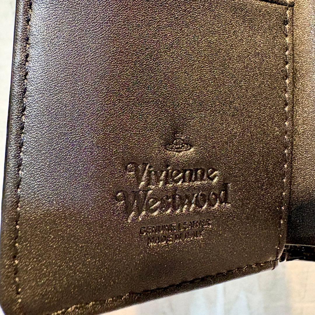 Vivienne Westwood 3つ折り財布 / エナメルブラック