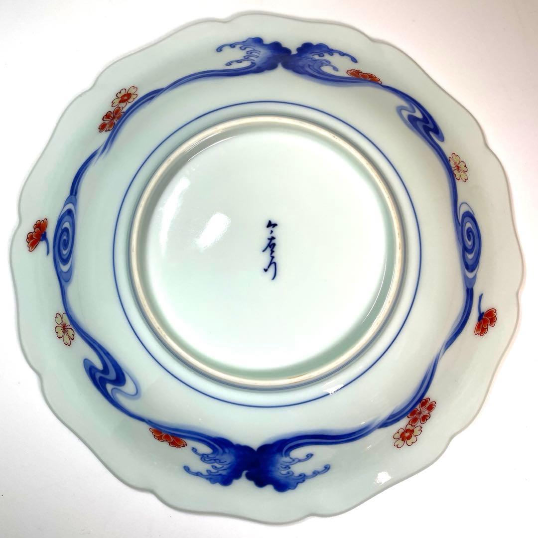 十三代 今右衛門 錦色鍋島 皿 菓子器 花絵