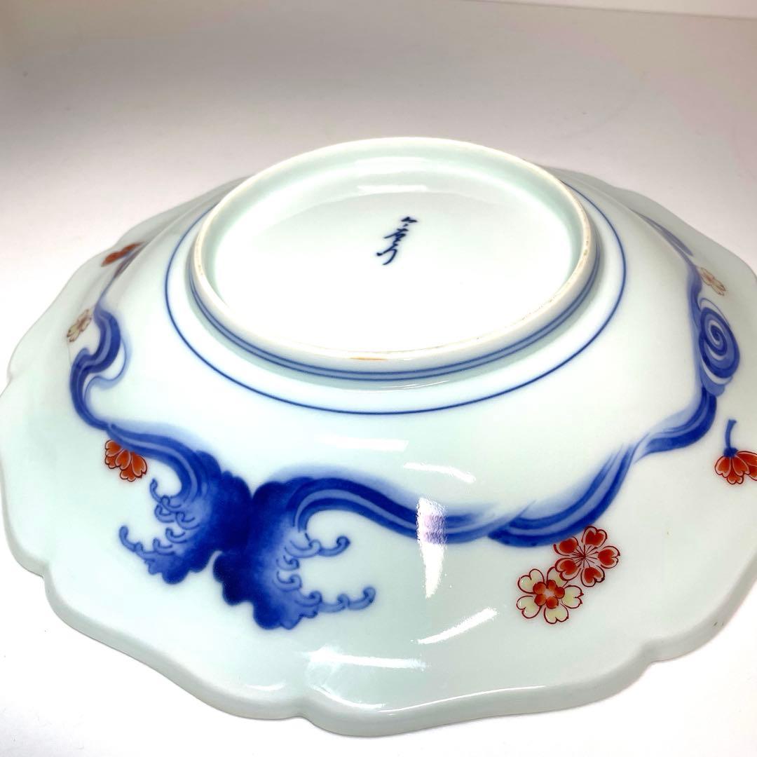 十三代 今右衛門 錦色鍋島 皿 菓子器 花絵