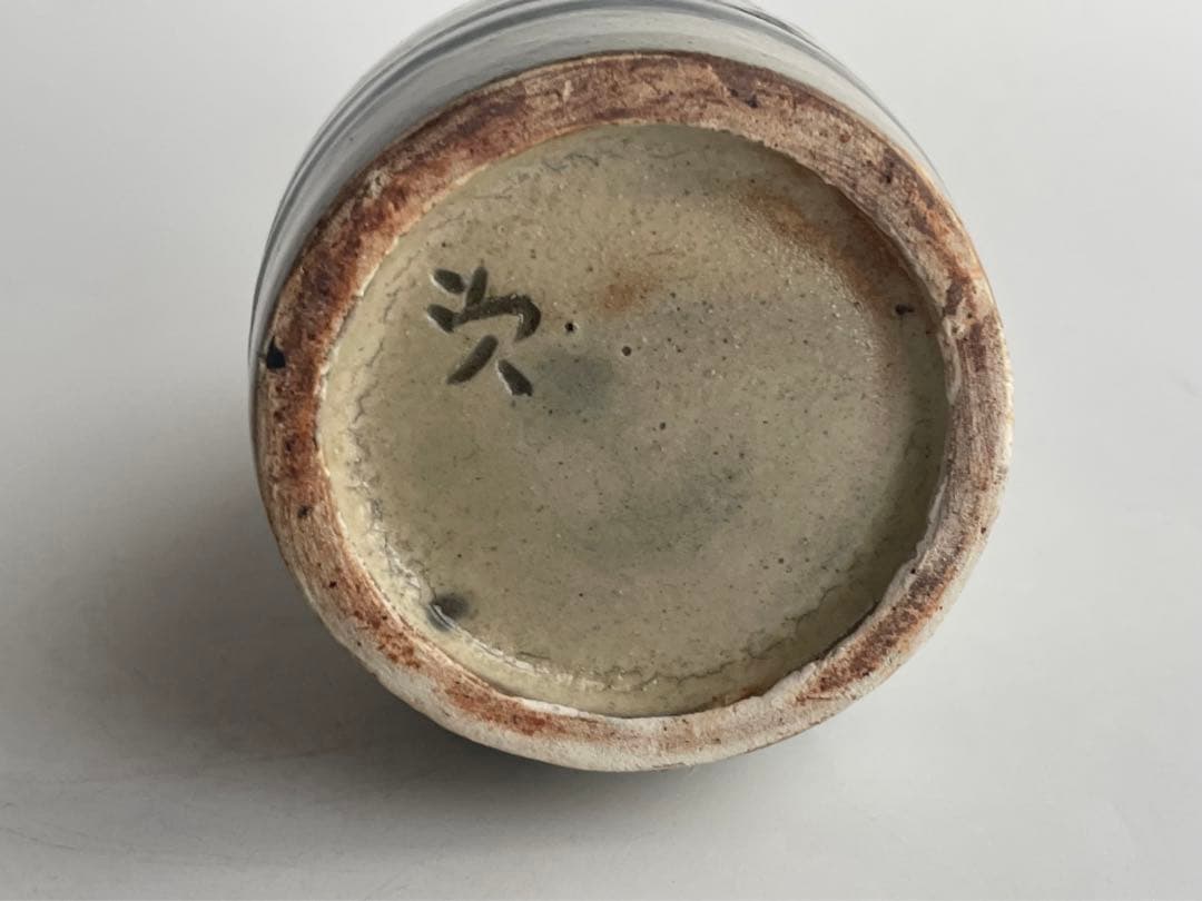 陶芸家　人間国宝　金城次郎　壺屋焼　徳利　酒器　共箱　やちむん　沖縄　魚文