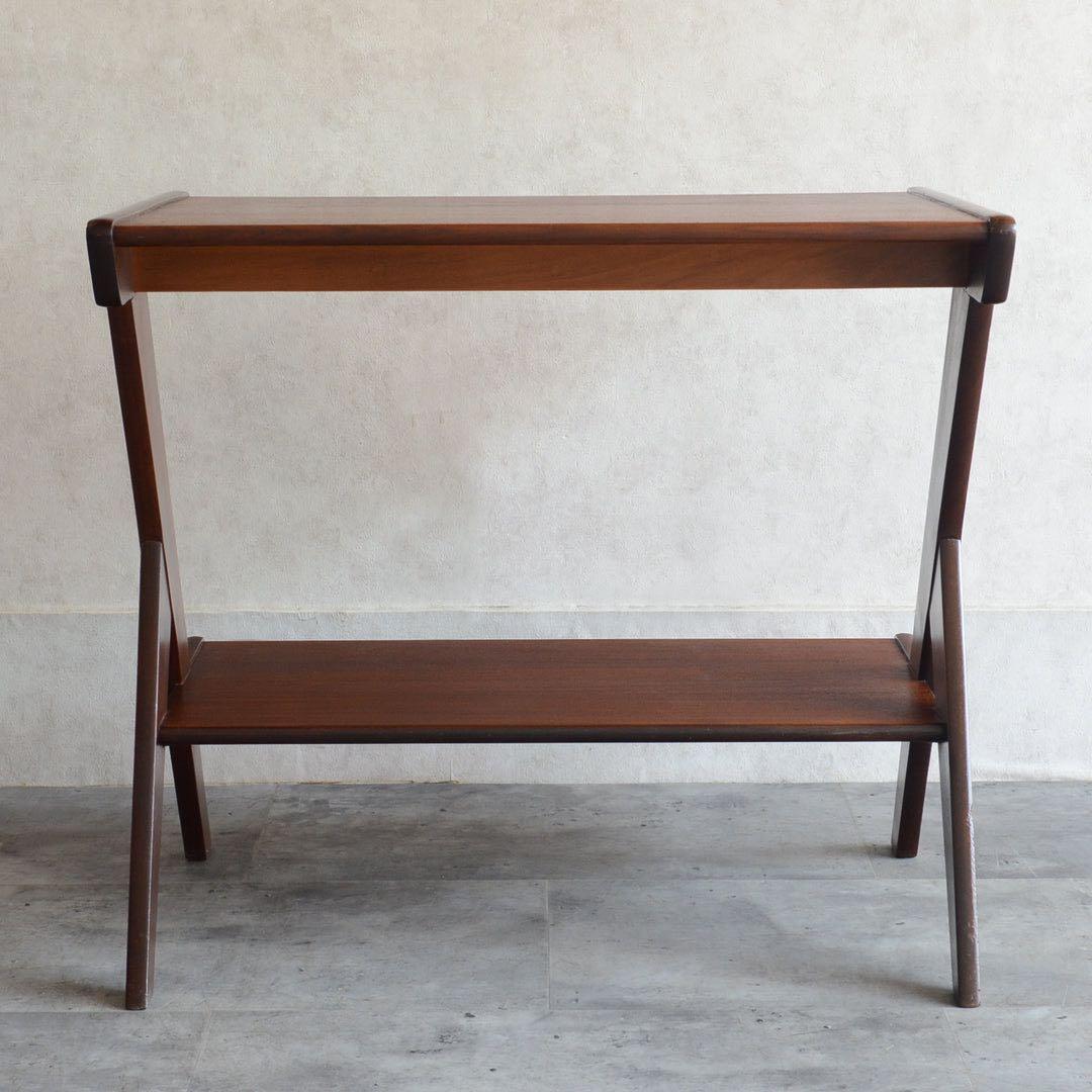 オランダ ヴィンテージ WéBé チークサイドテーブル ミッドセンチュリー