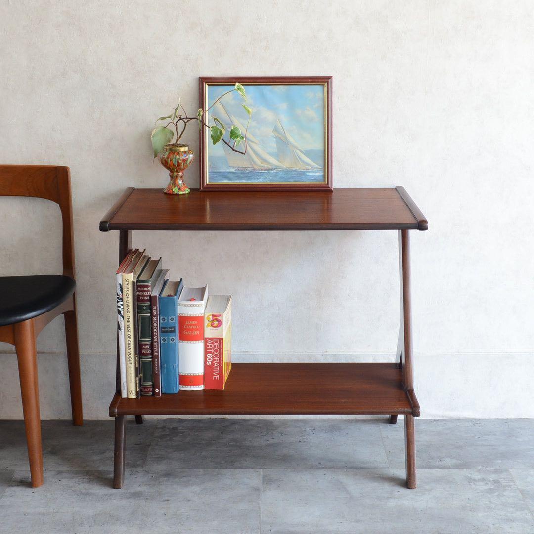 オランダ ヴィンテージ WéBé チークサイドテーブル ミッドセンチュリー