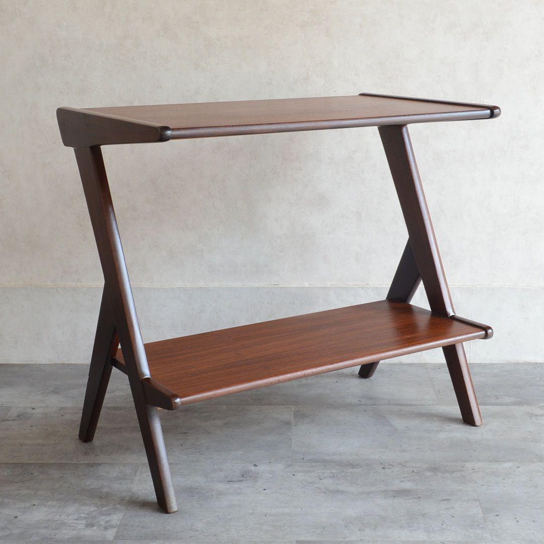 オランダ ヴィンテージ WéBé チークサイドテーブル ミッドセンチュリー