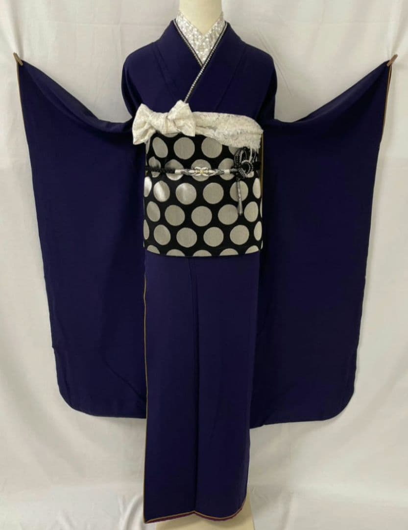 【WA-Modern】★★正絹無地振袖7点フルセット★★