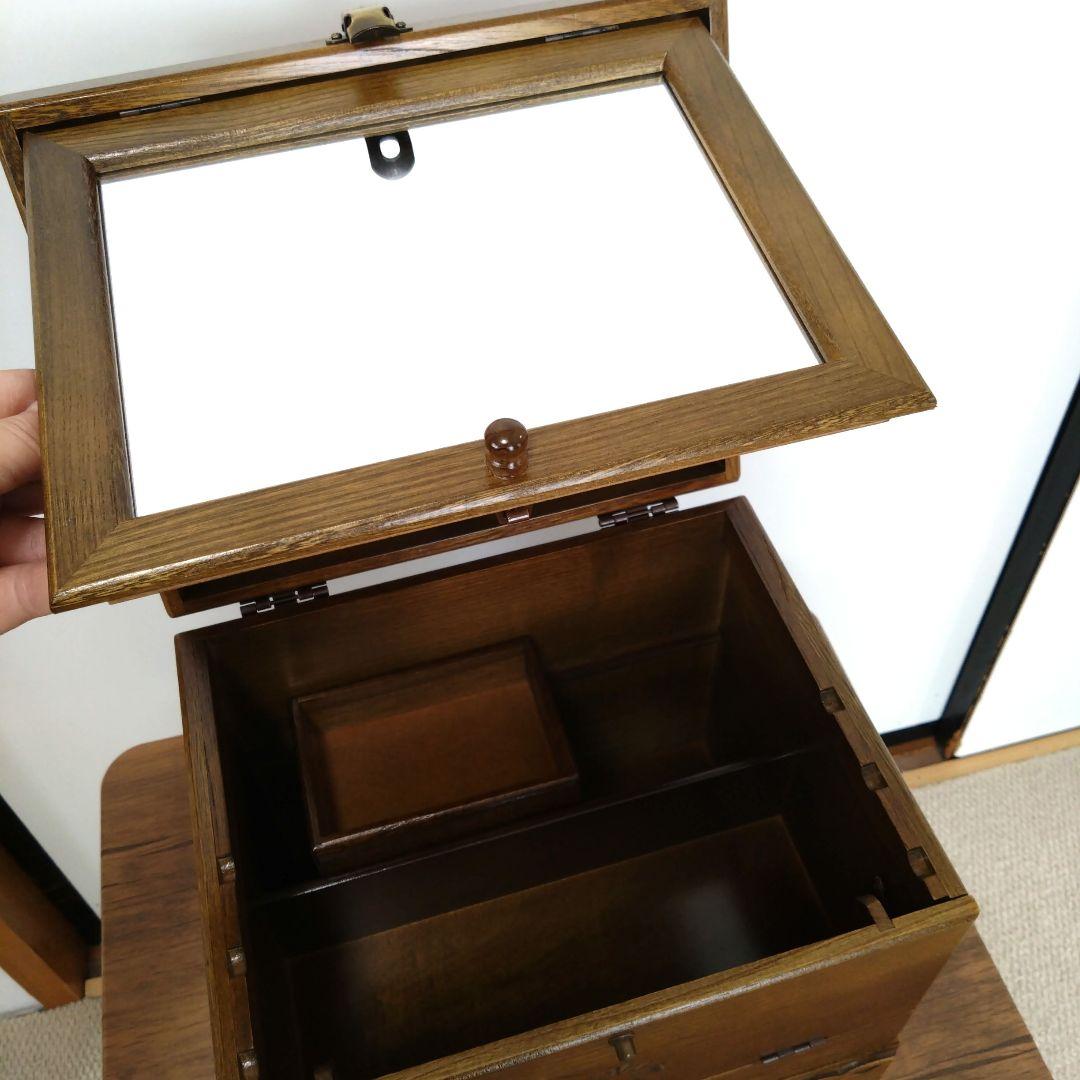 《リクエスト依頼品》　　木製メイクボックス　日本製