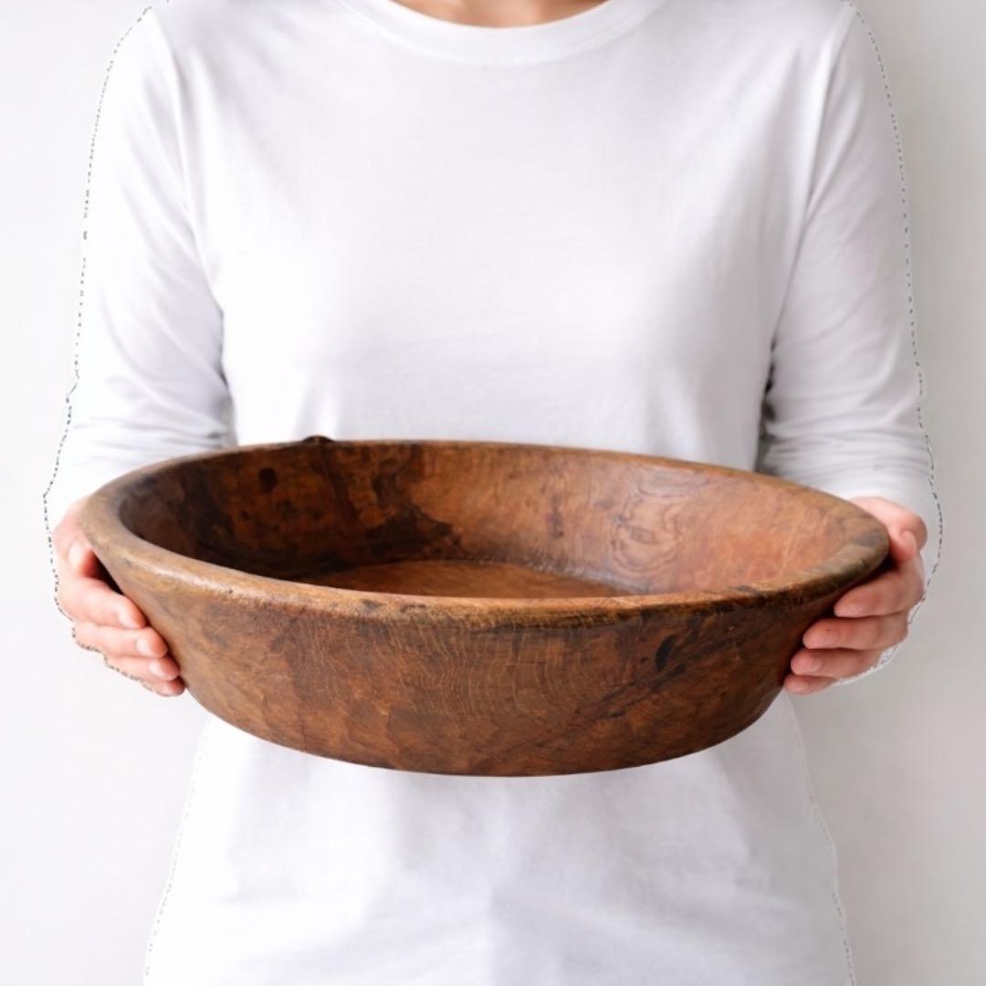 【民藝・プリミティブ】古木 くり抜き 木鉢 木桶 原木　花器含む 6点セット