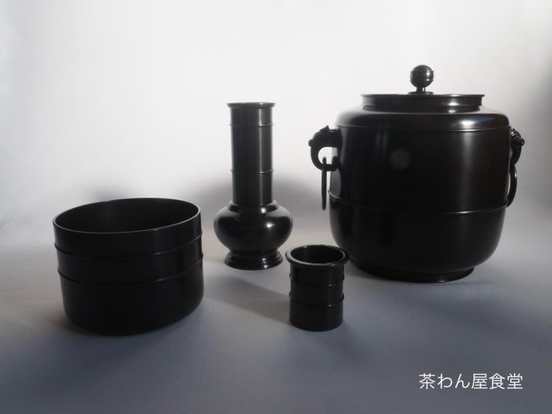 4代一ノ瀬宗辰造『少庵御好唐銅皆具』（共箱）