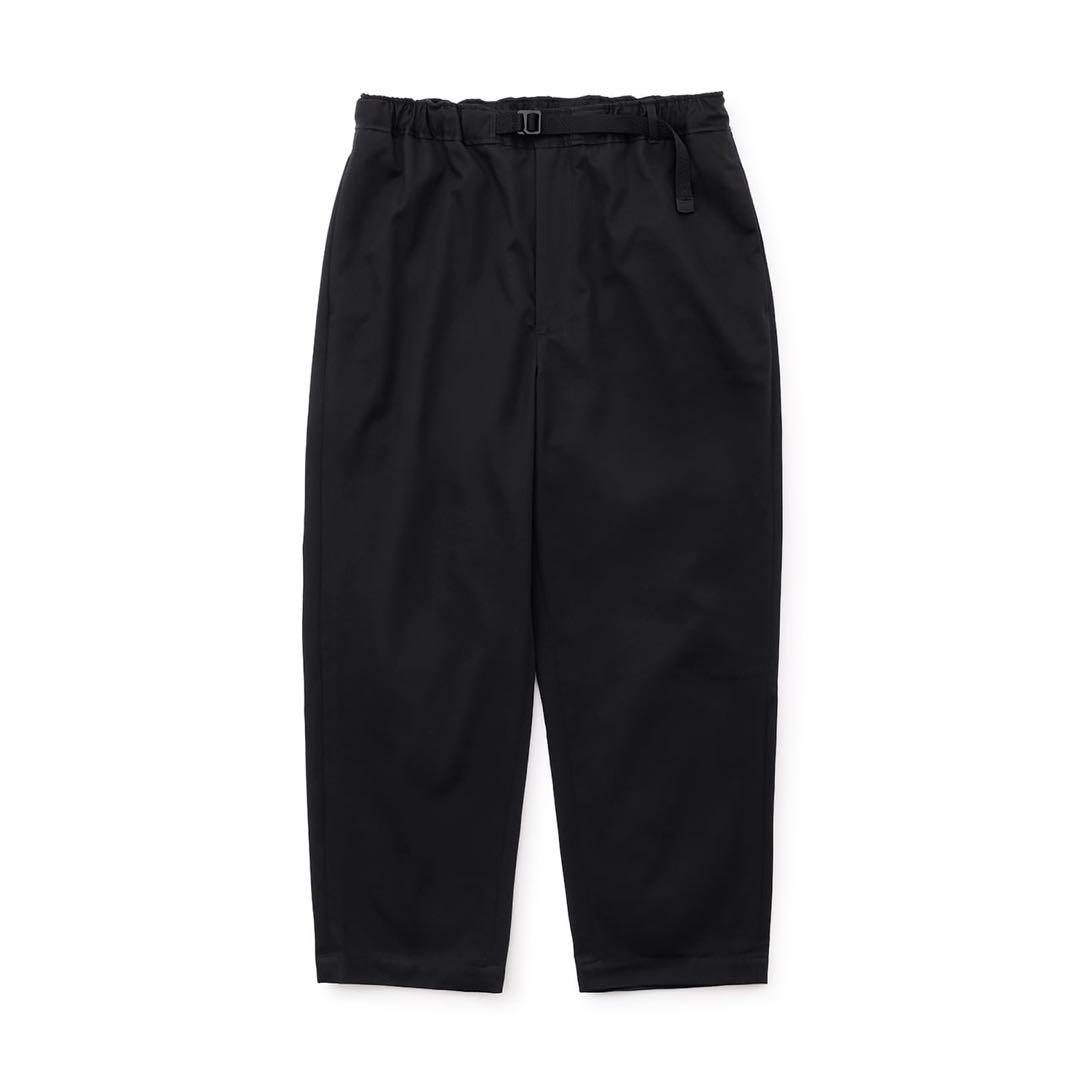 パンツ everyone cotton twill belted easy pants