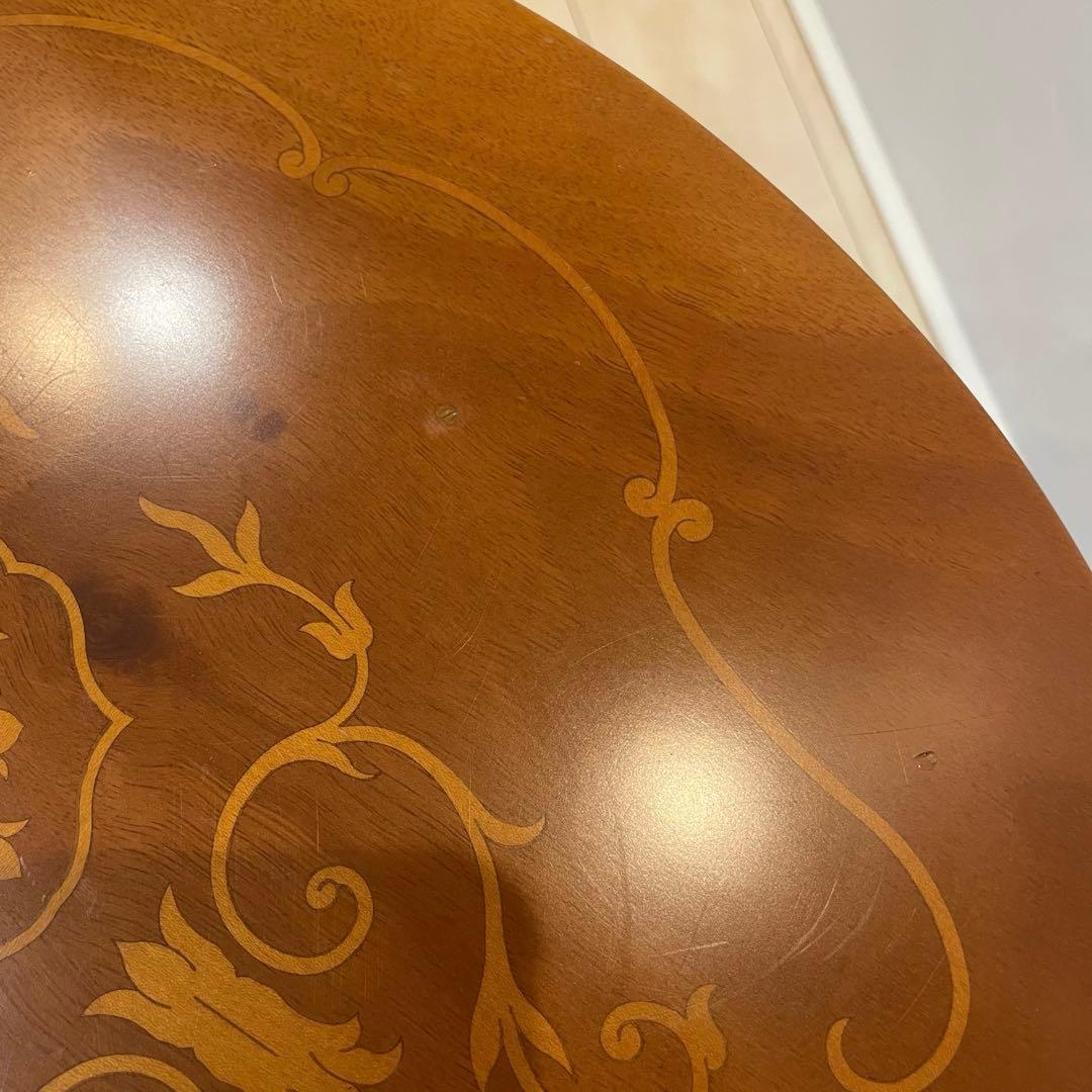 猫脚 アンティーク コンソール サイドテーブル 2段チェスト 飾り彫り入り 洋風