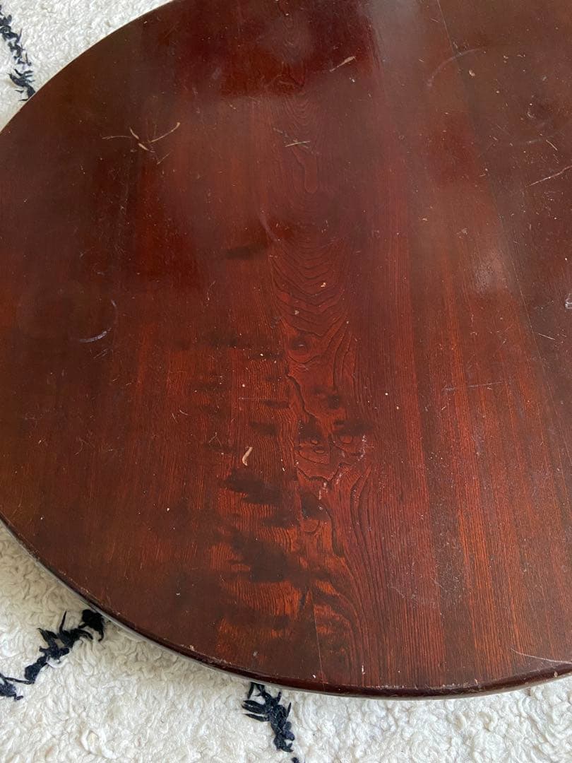 【限定SALE】昭和レトロ ちゃぶ台　折りたたみ　直径73cm